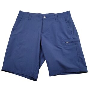 ZeroXposur Travel Series Shorts Mens 34 Blue Heritage T87330S Golf 9.5" Inseam